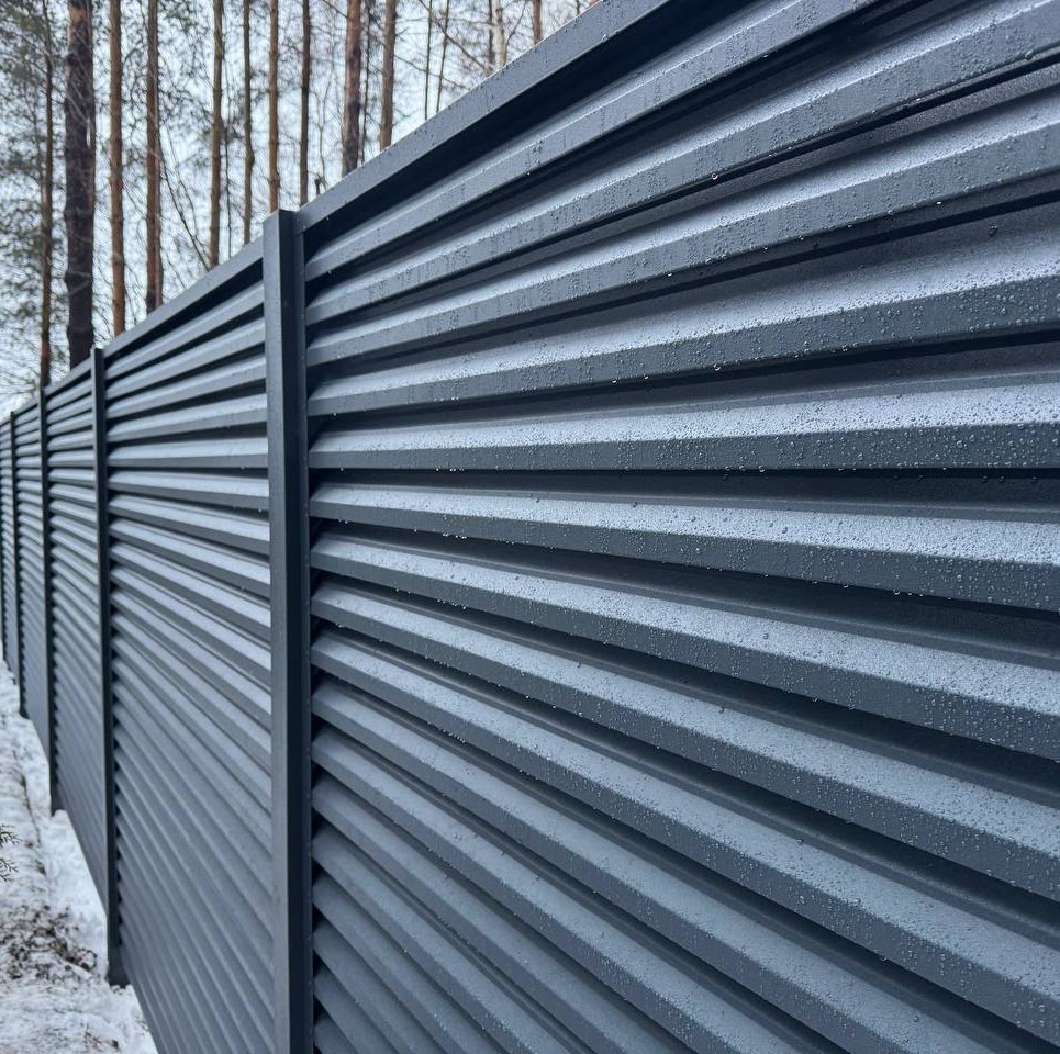 ЖАЛЮЗИ ЭКО-Z-US (УСИЛЕННЫЕ) RAL7024/7024 СЕРЫЙ ГРАФИТ